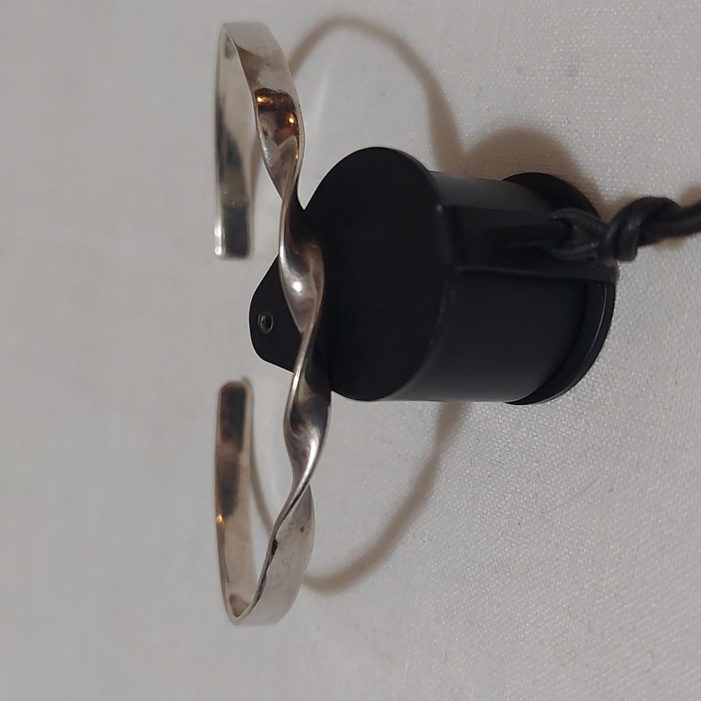 Triple Twisted Sterling Bangle - image 1